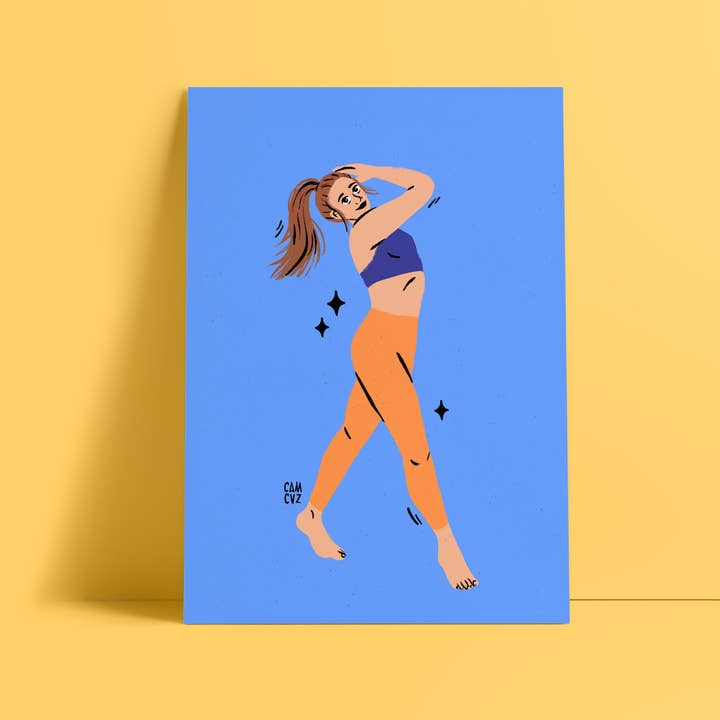 Camille Cauvez illustration et papeterie - Wholesale Poster - Dancer poster | dancer, sport, contemporary dance