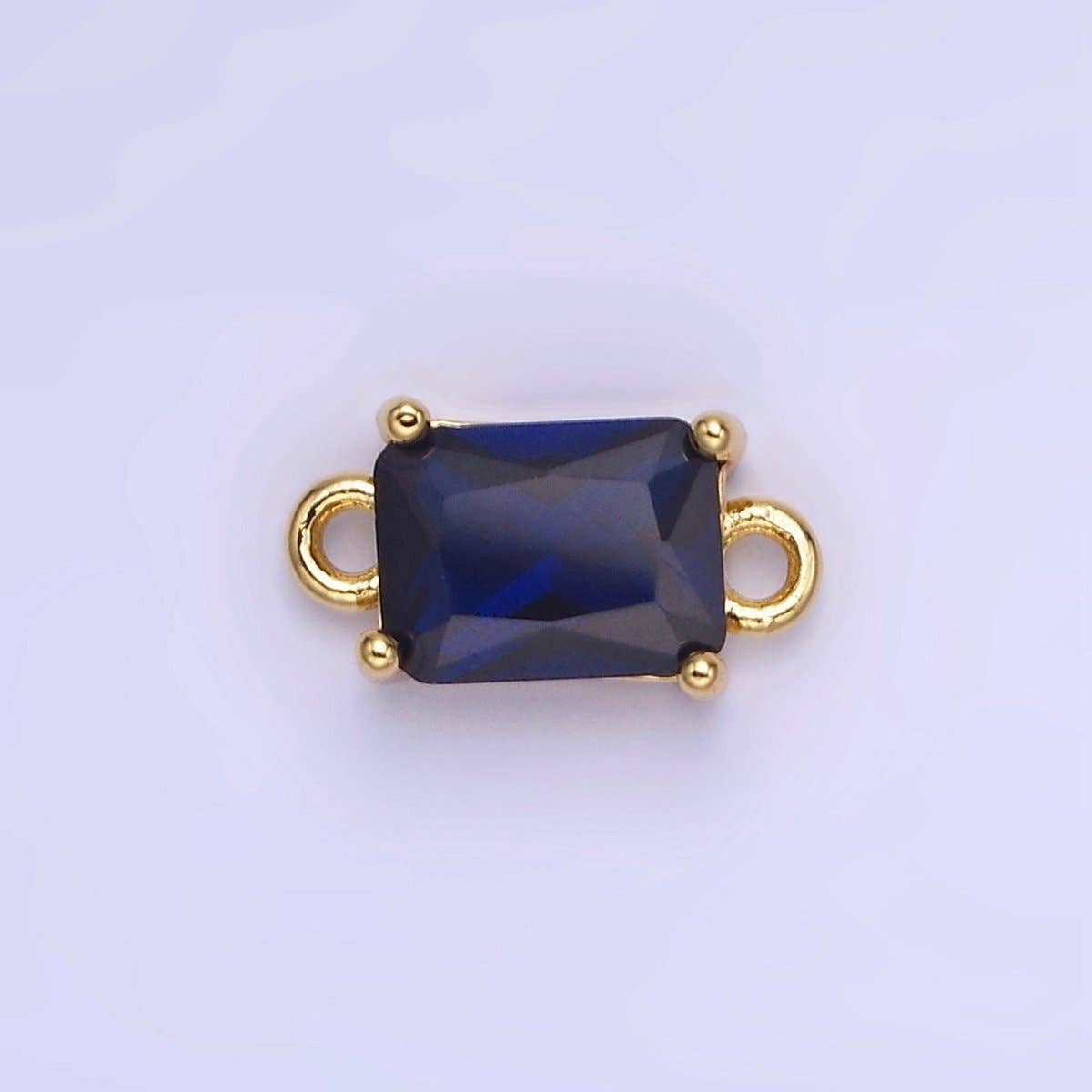 Aim Eternal - Venta al por mayor Abalorios/colgantes individuales - Conector de Baguette de CZ Relleno de Oro de 14K | G422 - G42912