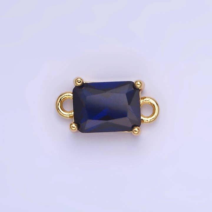 Aim Eternal - Venta al por mayor Abalorios/colgantes individuales - Conector de Baguette de CZ Relleno de Oro de 14K | G422 - G42912