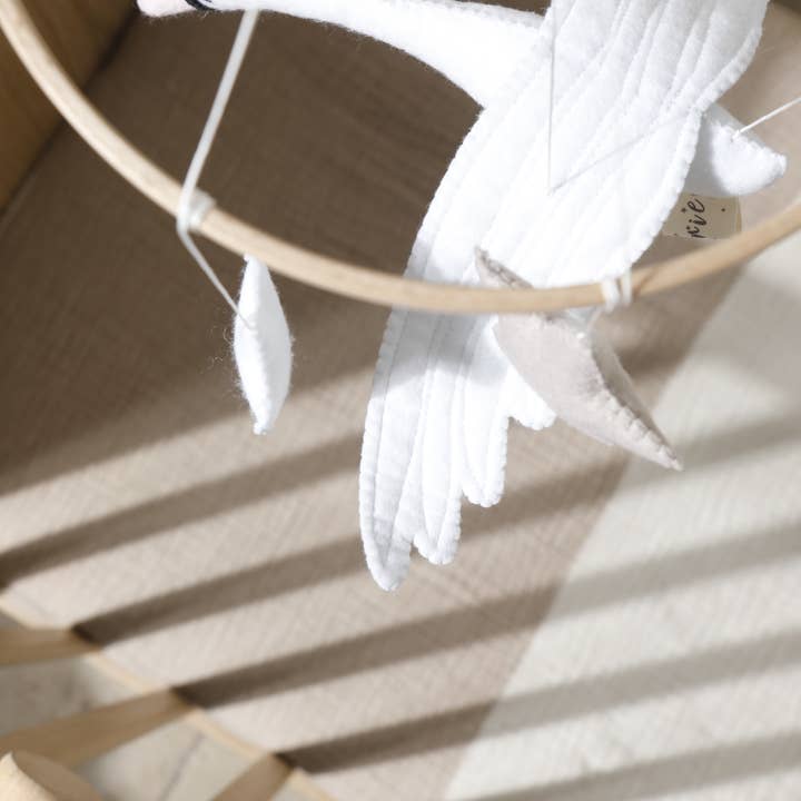 2 Stories - Wholesale Baby Mobile - SWAN baby mobile, bird, gift, girl, hanging, neutral