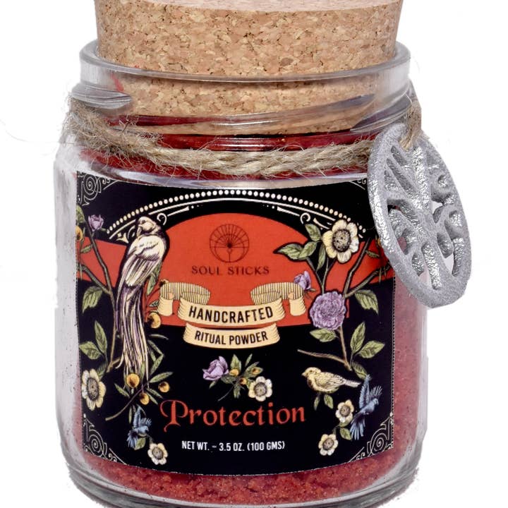 Designs by Deekay Inc. - Wholesale Meditation Supplies - Protection Ritual Spell Powder Jar (3.5 oz)0