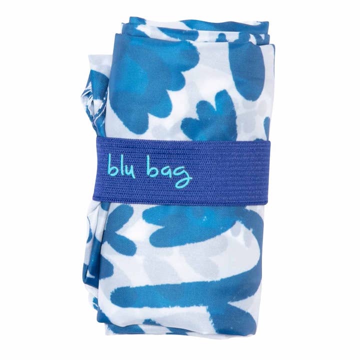 rockflowerpaper - Wholesale Grocery/Shopping Bag - BOTANICAL blu Bag Reusable Shopper Tote