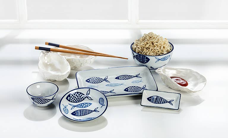 Abbott – wholesale Maträtt – Multi Fish Sm Rect Sauce Fat 3.5" L2