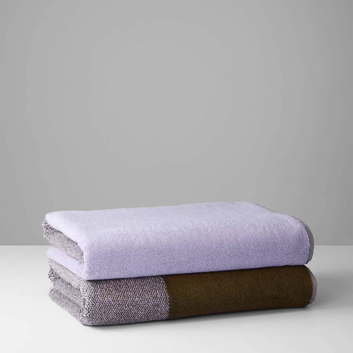 Badhanddoeken Set Blend Green Lilac (2 st.) for wholesale on Faire8
