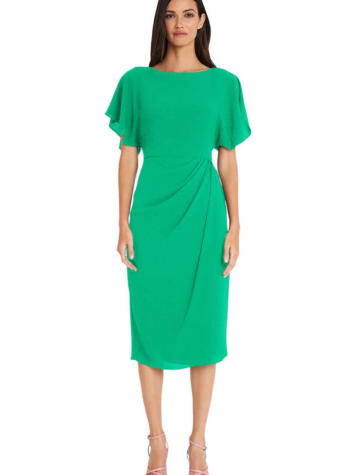 BÅDUDSKÆRING DOLMAN-ÆRME FALSK VIKLENEDERDEL for engroshandel hos Maggy London Group