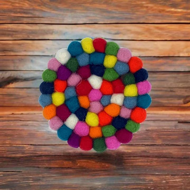 Numri Design - Wholesale Coasters - Handmade Felt Coaster 10 cm