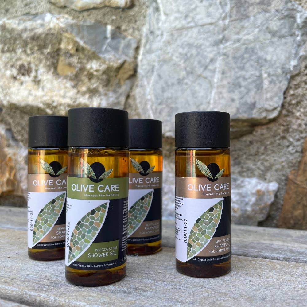 Flexi Amenities - Venta al por mayor Juego de baño y cuidado corporal - Set de cortesía de los servicios del hotel Olive Care Monodose5