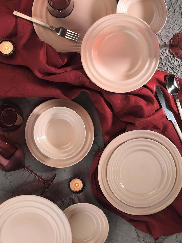 Kütahya Tuana 24 piece Dinnerset for 6 people in PEARL Matt Pink for wholesale by Mita Kitchenware