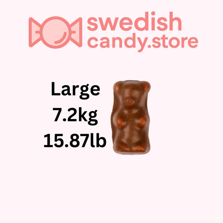 Swedish Candy.Store - Swedish Candy - Wholesale Gummy - Swedish Candy-Chocolate Bears 1.2kg/2.65lb2