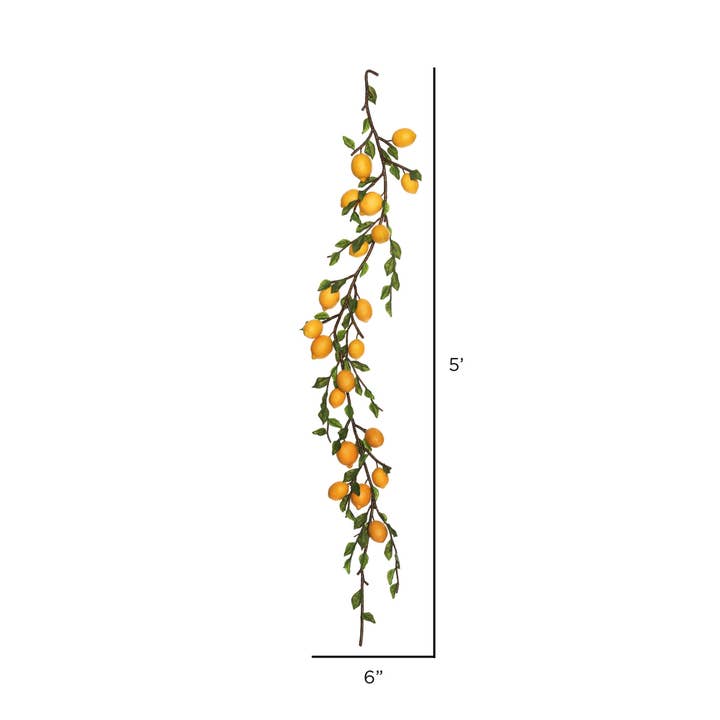 Vickerman - Wholesale Artificial Plant - Vickerman 5' Green/Yellow Lemon Garland2