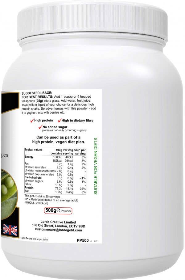 LordeGold - Wholesale Protein/superfood powder - Pea Protein Powder1