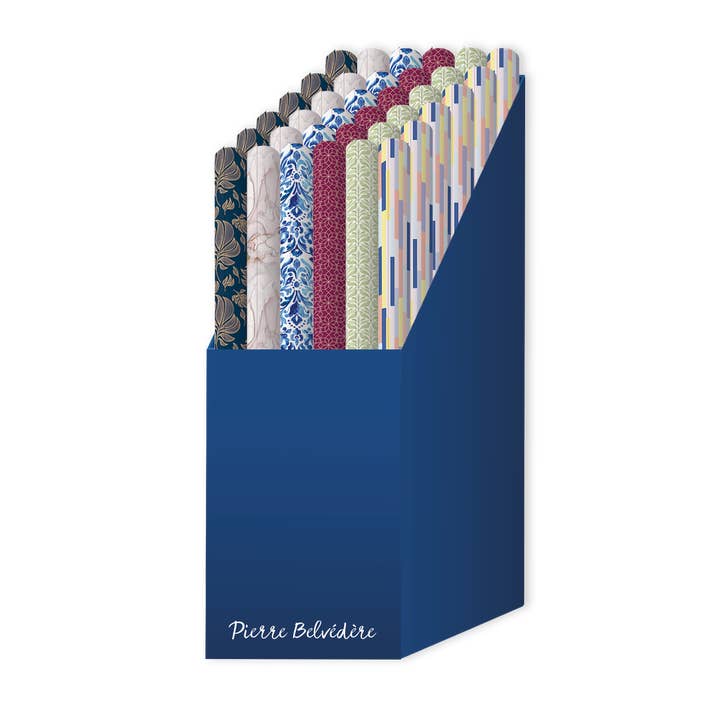 PAPIER CADEAU ANNIVERSAIRE ADULTE (VENDU 36 UNITÉS / 6 STYLES) pour la vente par pierrebelvedere.com