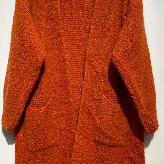013 One Size Rust Fall Sweater Cardigan 2 Pockets Super Soft for wholesale by LOOWIE