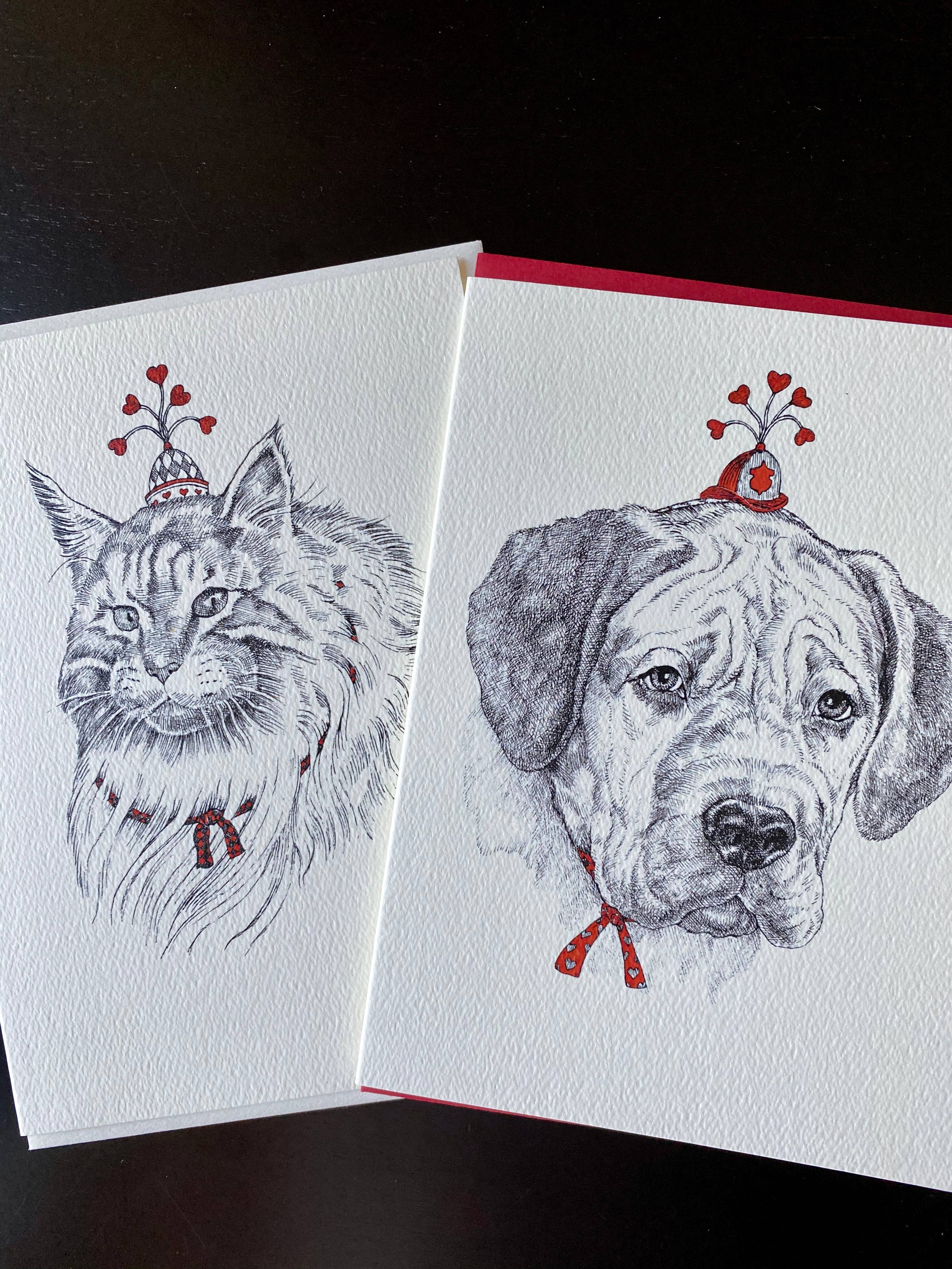 REMOVED BRAND - Wholesale Valentine's Day Card - Mastif Dog - Valentines Card2