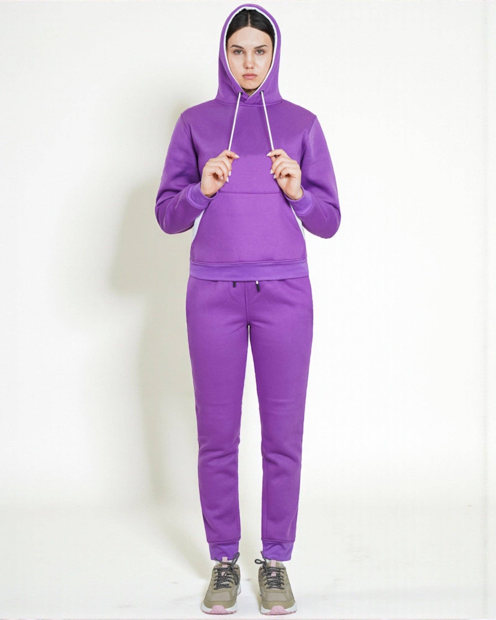 Royal Threads - Wholesale Lounge Set - Women's - Women’s Pullover Hoodie Sweatsuit3