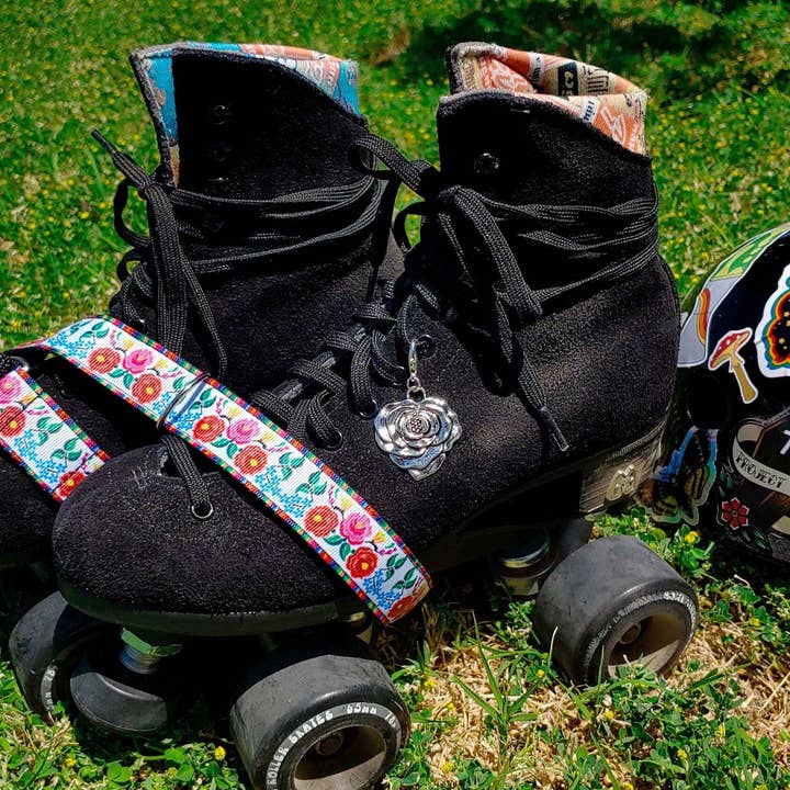 Mexikanische Stickerei Volksblumen Druck Verstellbare Rollschuh-Leine für den Großhandel von Project Pinup