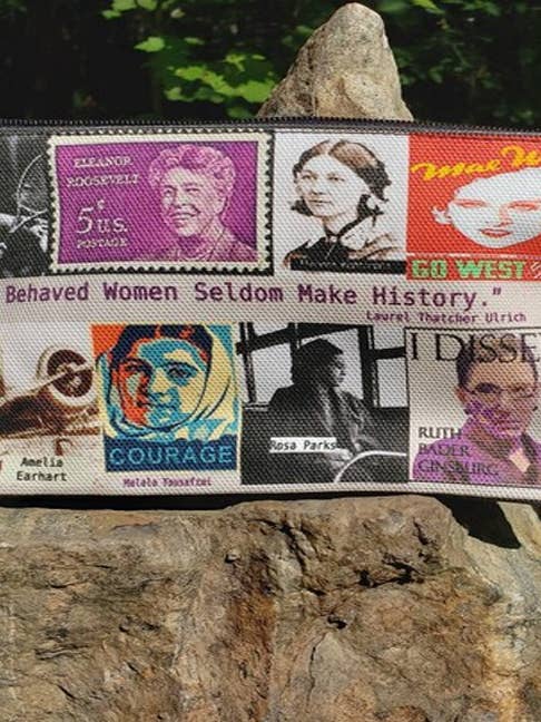 Well Behaved Women Seldom Make History Wristlet for wholesale by Old Bagzz