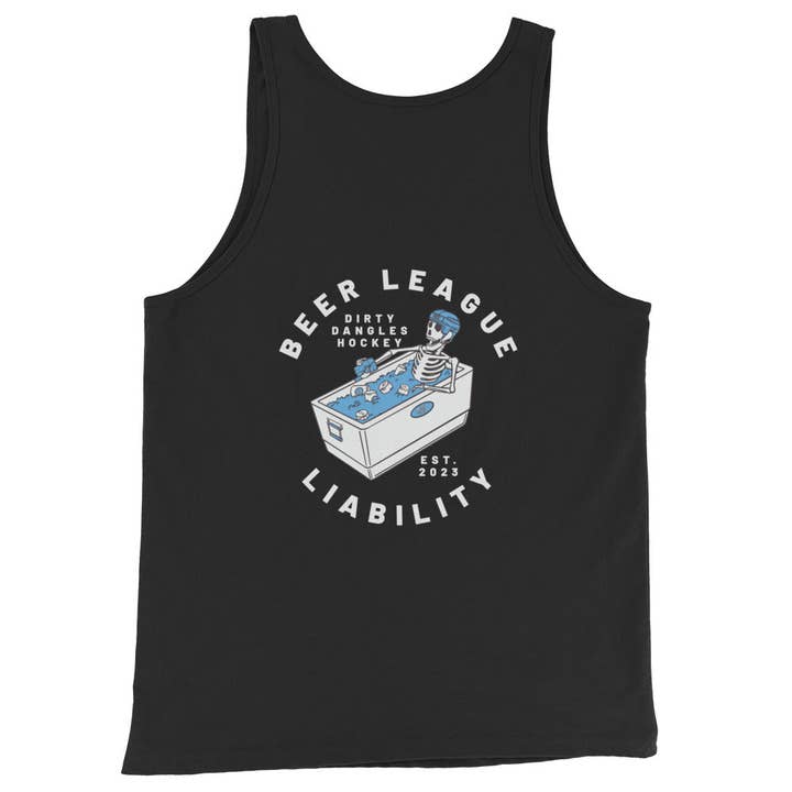 Débardeur Beer League Liability pour homme - Dirty Dangles Hockey pour la vente par Dirty Dangles Hockey