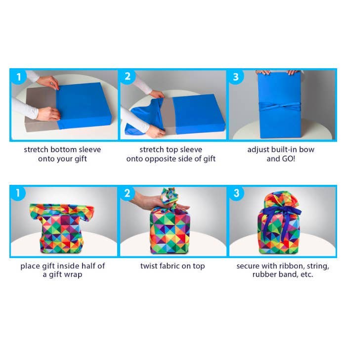 Wrapeez - Wholesale Flat Wrap - Leopard Reusable Stretch Fabric Gift Wrap - Size Medium6