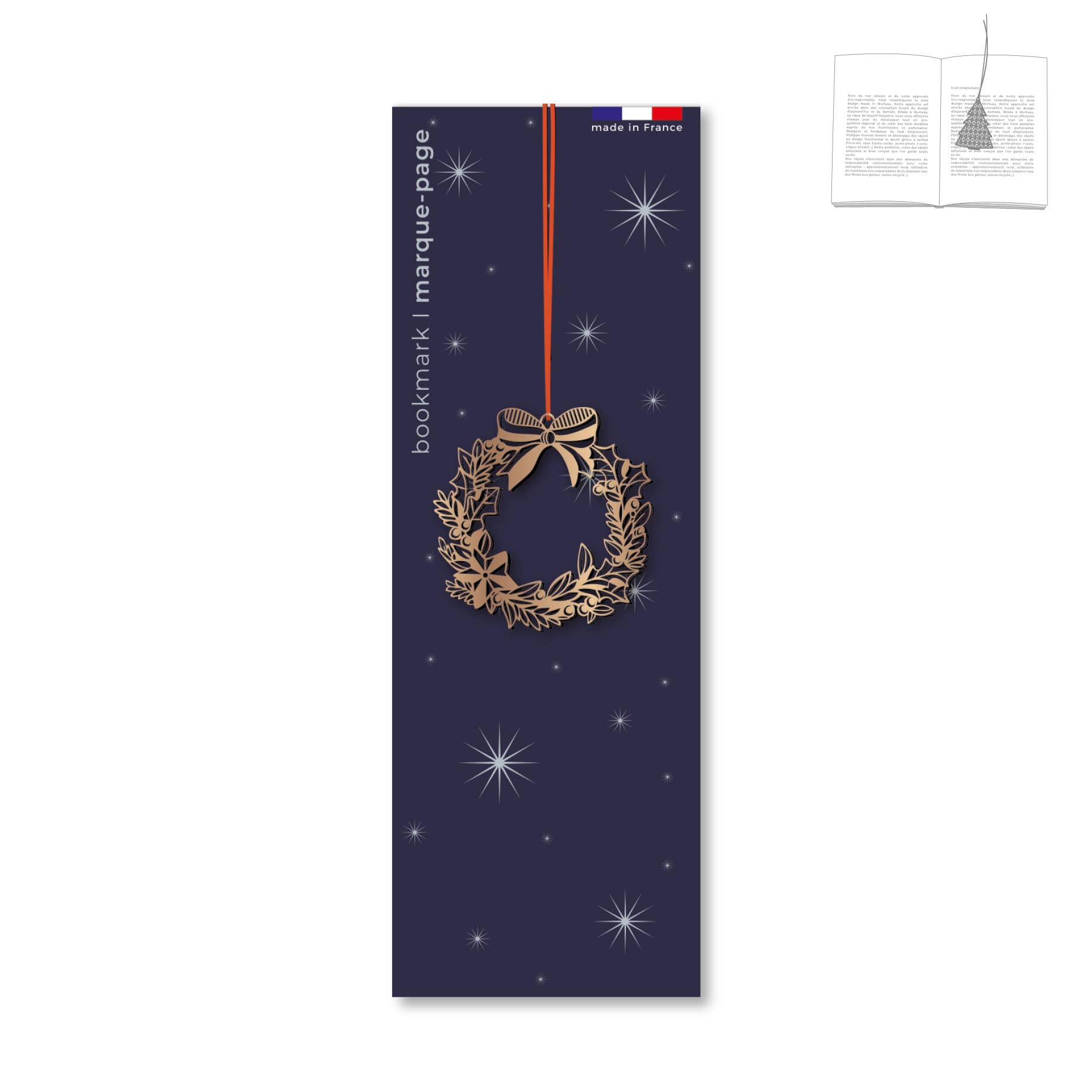 tout simplement - Vendita all'ingrosso Segnalibro - Set di 12 segnalibri in metallo - Natale2