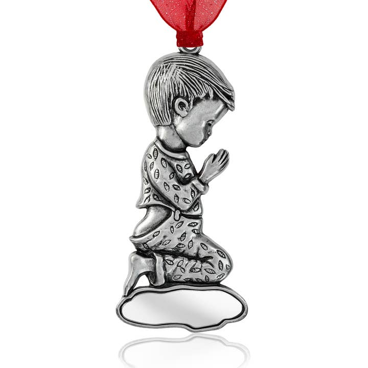 Gloria Duchin – wholesale Prydnad – Pewter Bedjande Pojke Dekoration