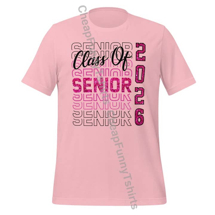 Pink Class Of 2026 Unisex t-shirt for wholesale by Black and Gifted LLC