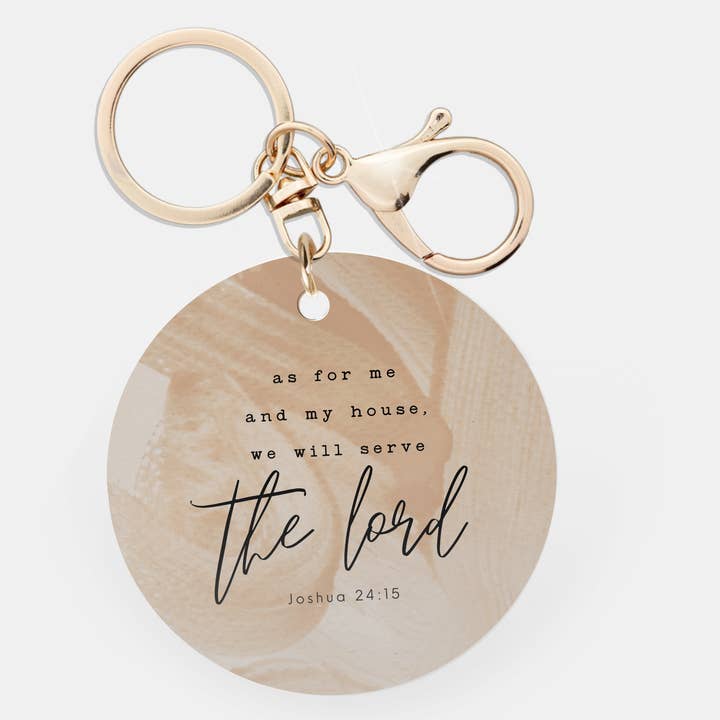 Faith & Life Christian Brands - Wholesale Keychain - Women's - Serve the Lord Housewarming Gift Acrylic Keychain2