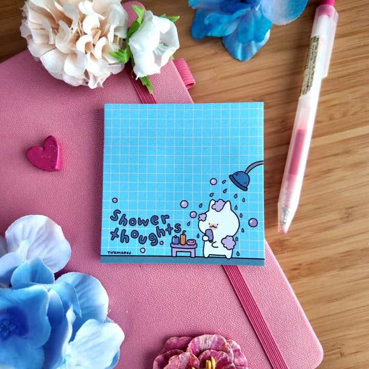 Notes autocollantes de réflexions sous la douche pour la vente par Tiramaesu