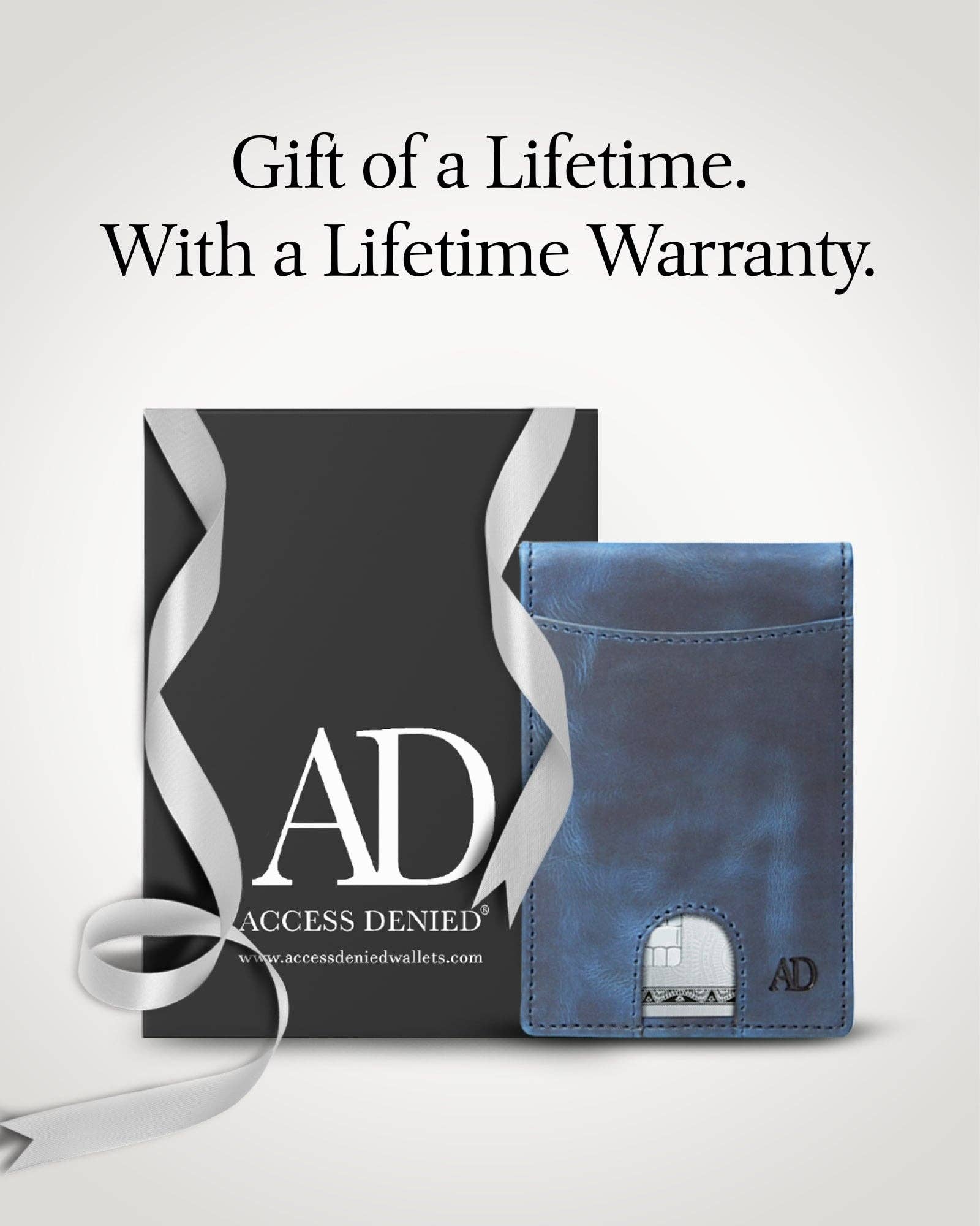 Access Denied Accessories - Wholesale Wallet - Men’s - Real Leather Wallets For Men Money Clip Bifold Wallet RFID42