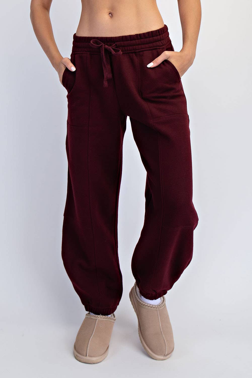 Rae Mode - Wholesale Athletic Pants - Women's - FLEECE COCOON JOGGER SWEATPANTS25