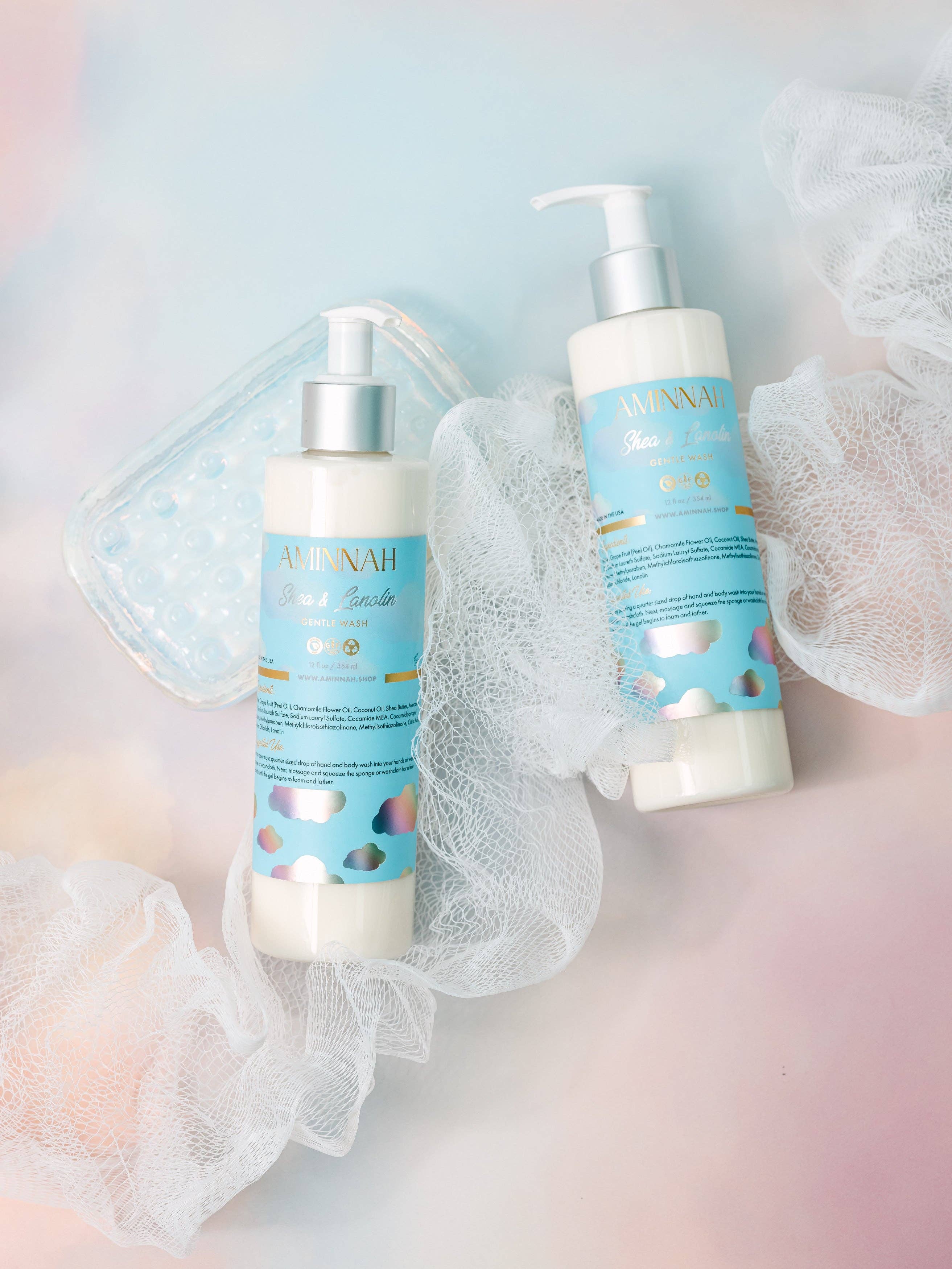 AMINNAH - Wholesale Body Wash/Shower Gel - Eczema (Shea & Lanolin) Gentle Cleanser2