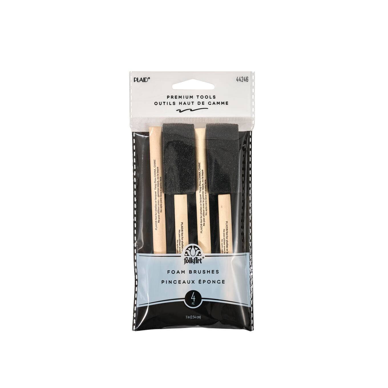 Plaid Crafts - Wholesale Paint/Wax Brush - FolkArt ® Foam Brush Set, 4-Piece0