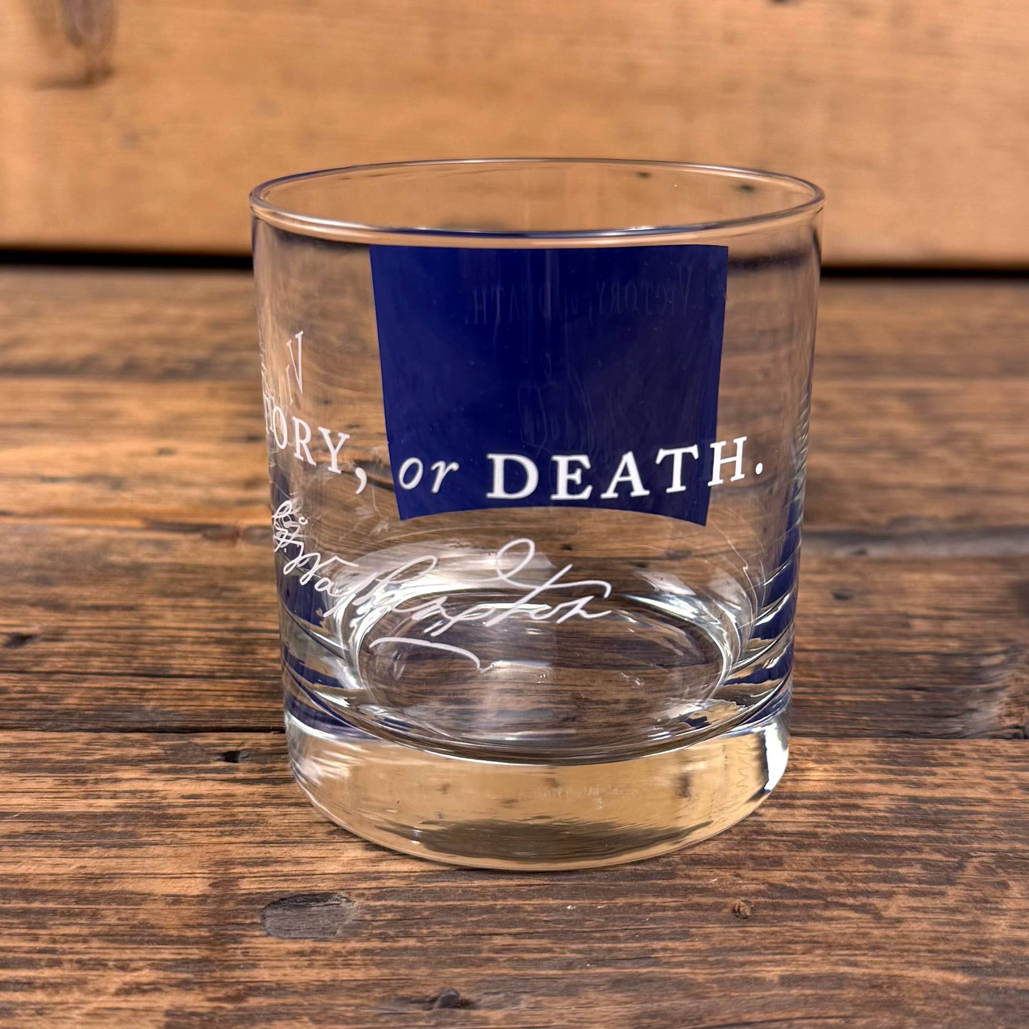 Liberty & Co. - Wholesale Cocktail/Liquor Glass - Victory or Death Whiskey Glass featuring George Washington's3