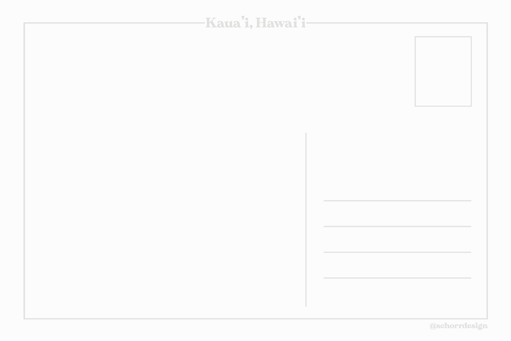 Schorrline Design - Wholesale Postcard - Local Hawaii Post Cards4