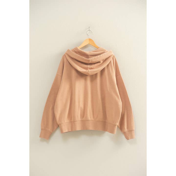 Double Zero - Wholesale Hoodie - Women's - Drop Shoulder Long Sleeve Oversized Hoodie3