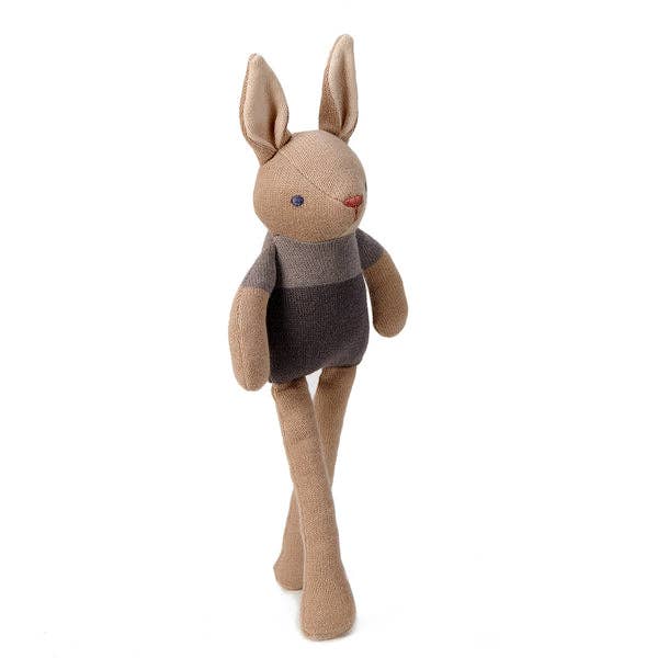 ThreadBear Design UK/EU - Wholesale Doll - Kids - Baby Threads Taupe Bunny - Organic Doll 35cm