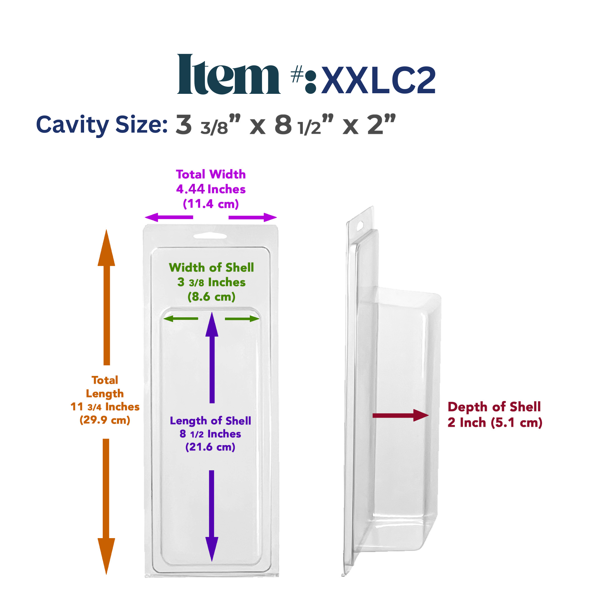 Vici Pack - Wholesale Retailer Display - Beauty & Wellness - Retail Display Clear Blister Packaging, Set of 25 19