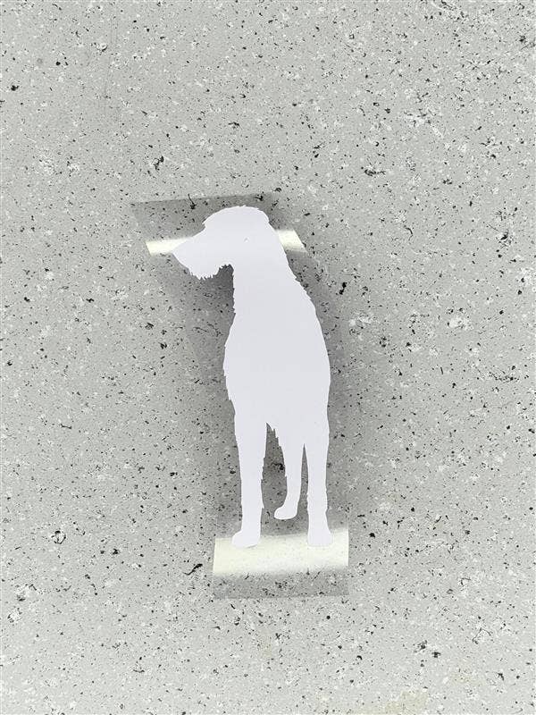 Irish Wolfhound Giant Breed Big Dawg Bumper Sticker for wholesale by The Big Dawg Box, LLC.