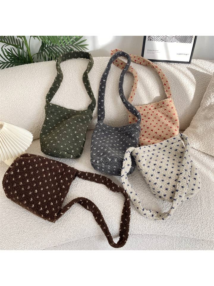 Cosbai – Schoudertas met Zacht Stippenpatroon voor wholesale door Funkyrel® Atzbranding Limited