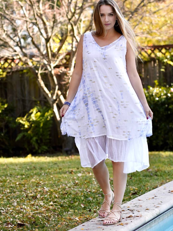 Blauw Manami Jurk Blauw voor groothandel op Faire2