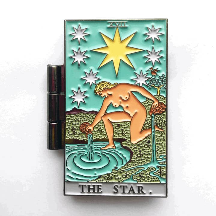 The Celestial Trio Pin for wholesale by Memento Mori Goods