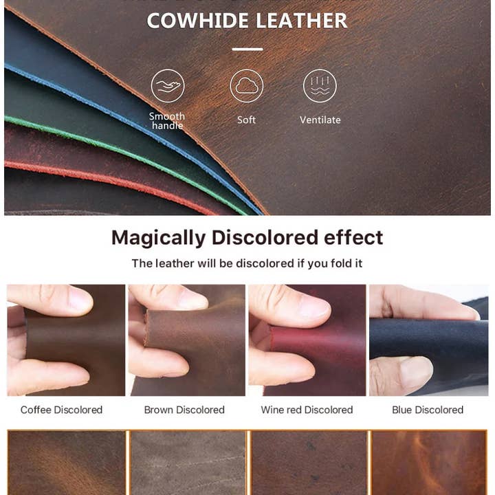 American Leather Goods - Vendita all'ingrosso Segnalibro - Segnalibro magnetico in pelle, segnalibro in pelle fatto a mano
