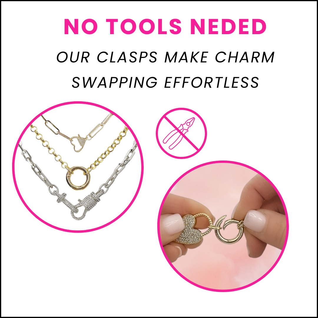 Love, Lisa – Engroshandel Led/kæde halskæde – Pam Paperclip Hjerte Kæde Halskæde3