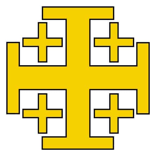 Jerusalem Cross 5'x3' for wholesale by Worldwide Flags Ltd