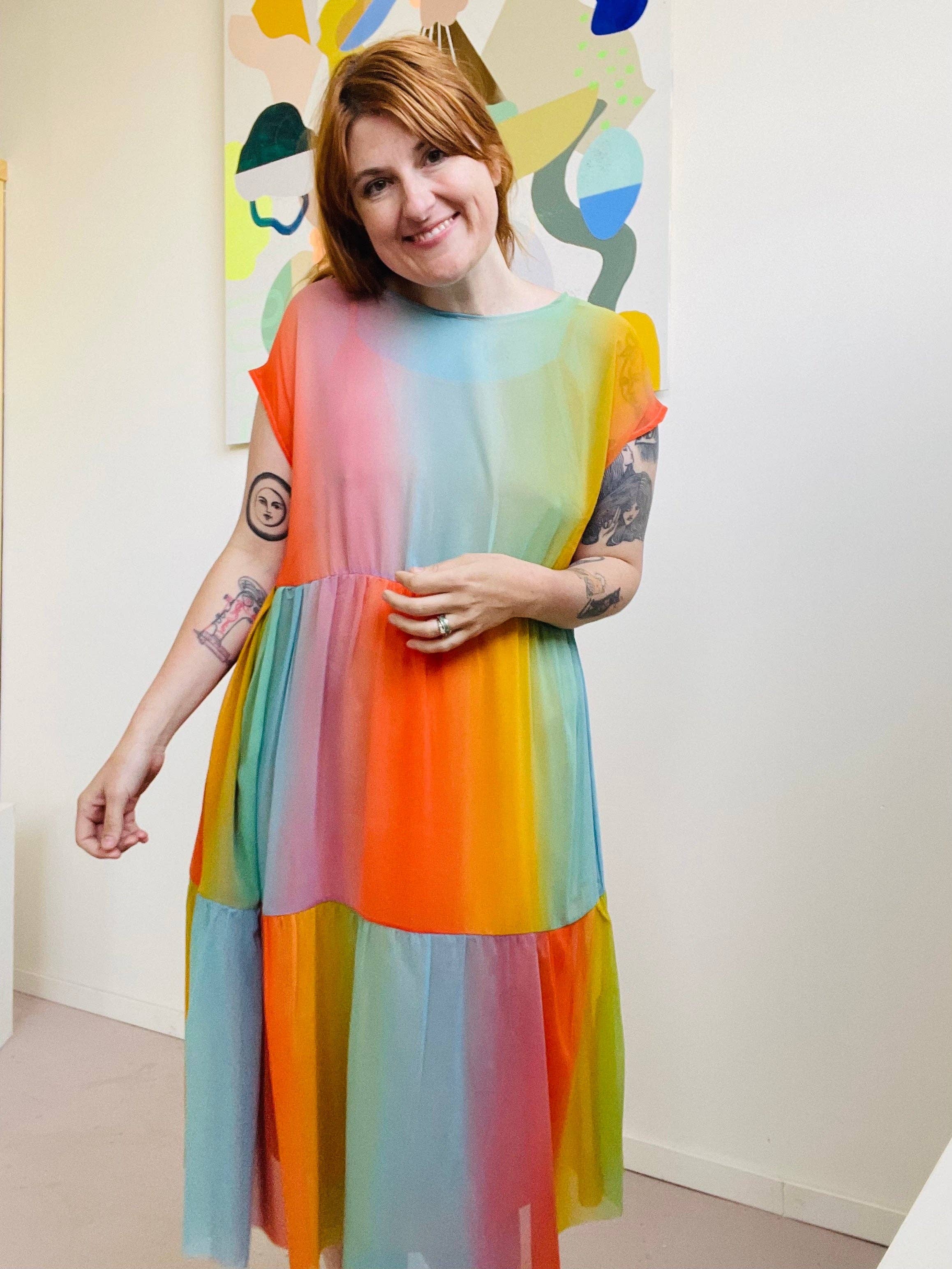 Altar - Wholesale Dress - Women's - Prism Dress in Sunrise3