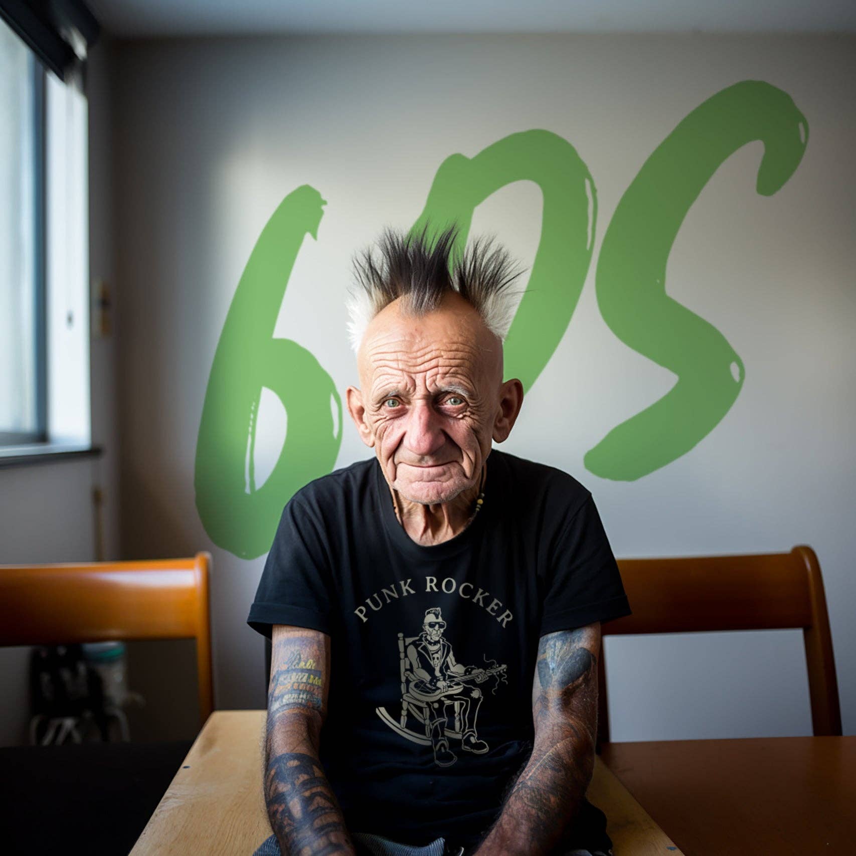 6DS - Venta al por mayor Camiseta serigrafiada - Hombre - Camiseta Punk Rocker para hombre1