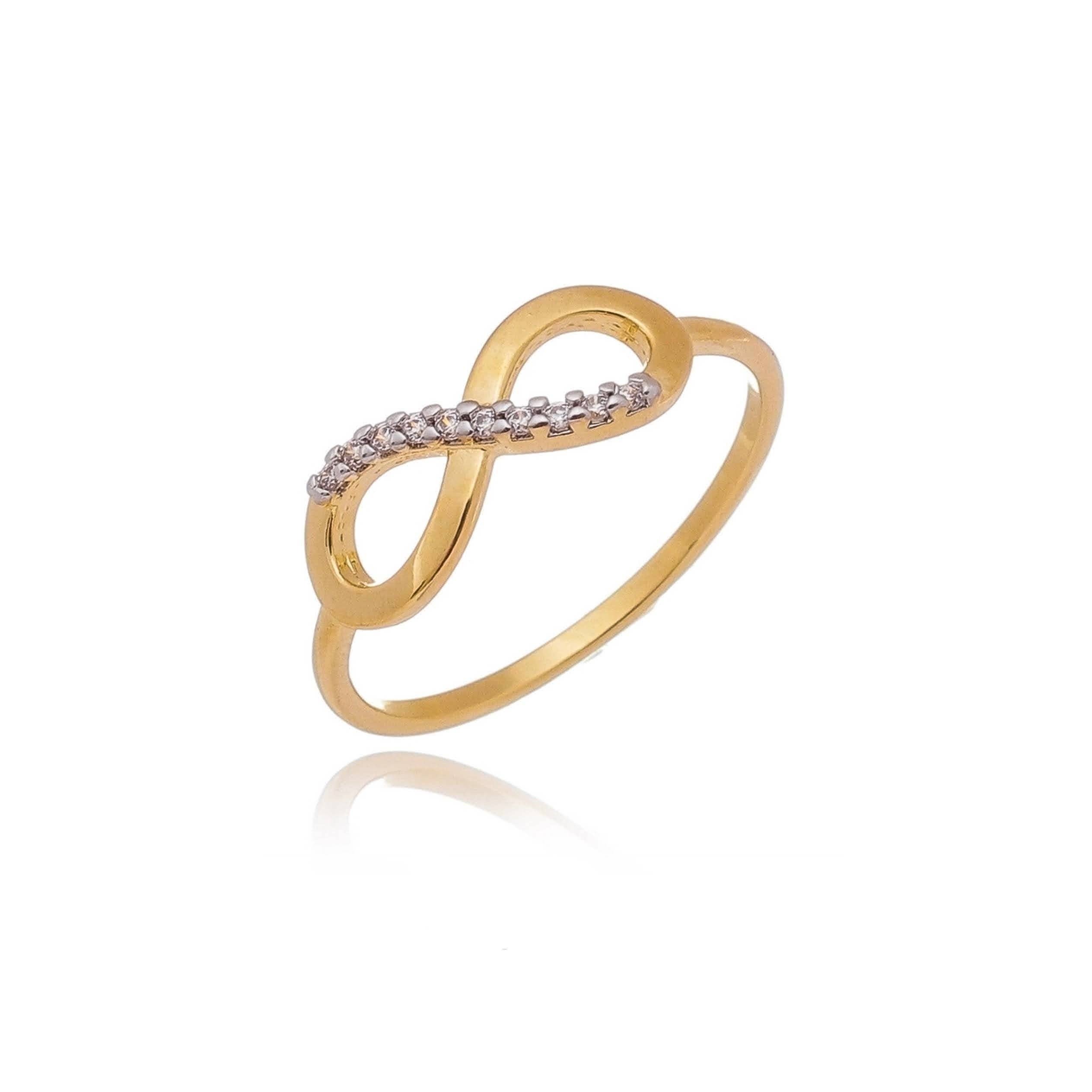 GoldFi - Wholesale Multi-Stone Ring - 18k Gold Filled Infinity Dainty Ring0