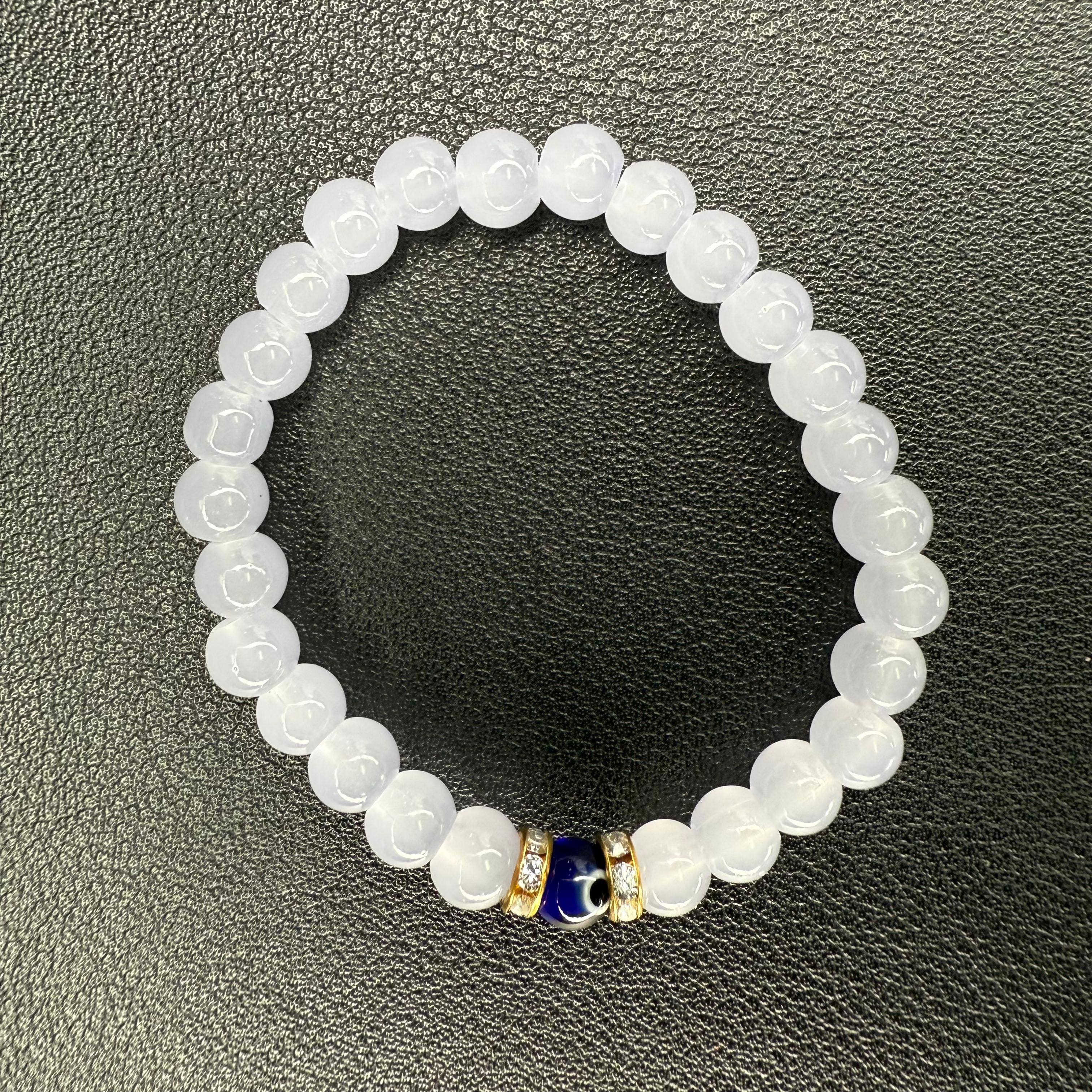 Loli - Vente Bracelet de perles – enfant - Bracelet Élastique pour Enfants avec Perles Œil Maléfique - Pack Simple & Packs Mixtes10