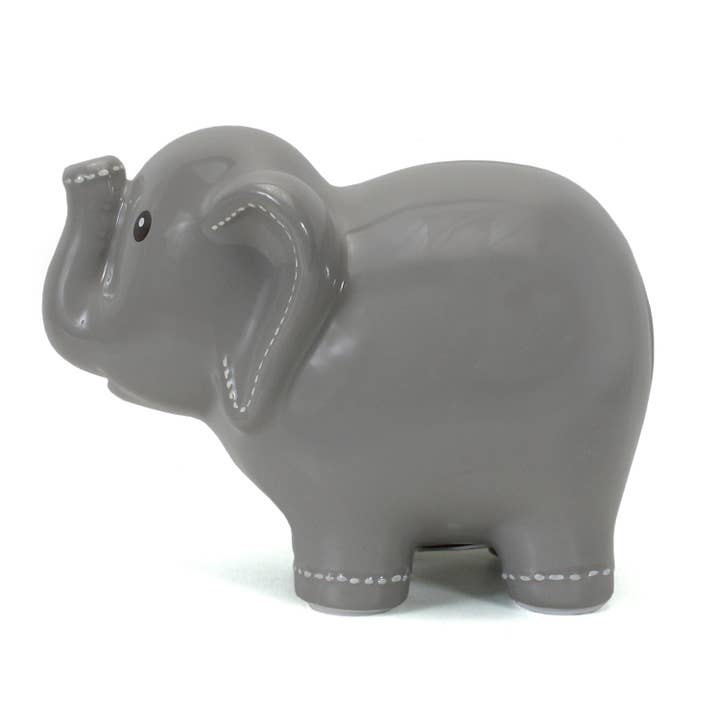 Child To Cherish® - Wholesale Money/Piggy Bank - Kids & Baby - Large Grey Elephant Bank3