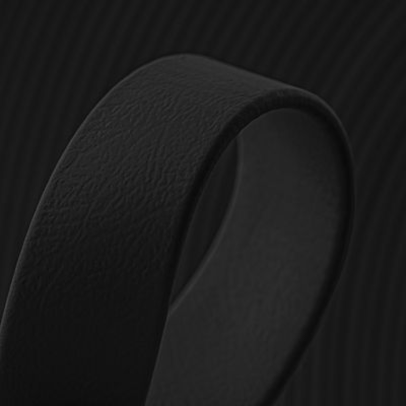 KITSUNE.DOG - Wholesale Pet Collar - Dog - Black biothane necklace - REGLISSE2